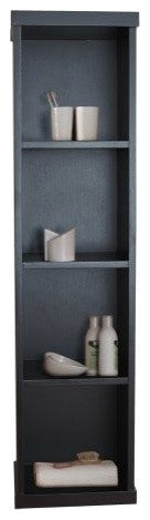 Virtu USA Hewitt 12" Linen Cabinet, Espresso