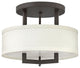 Hinkley Hampton Medium Semi-Flush Mount, Buckeye Bronze