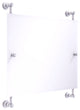 Carolina Landscape Frameless Rail Mounted Mirror, Matte White