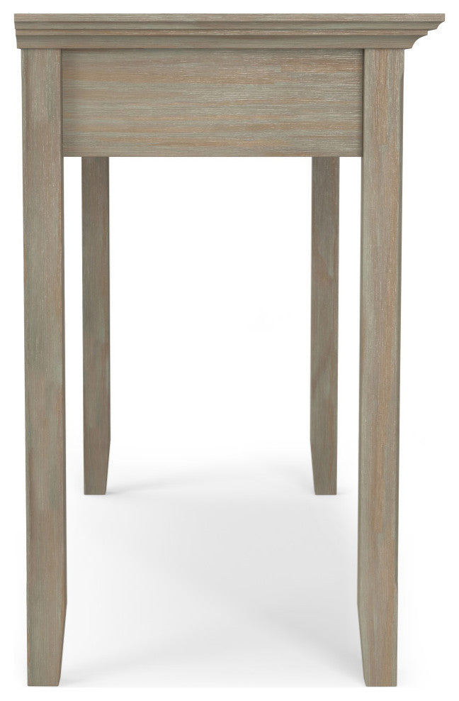 Amherst Solid Wood Desk, Distressed Gray