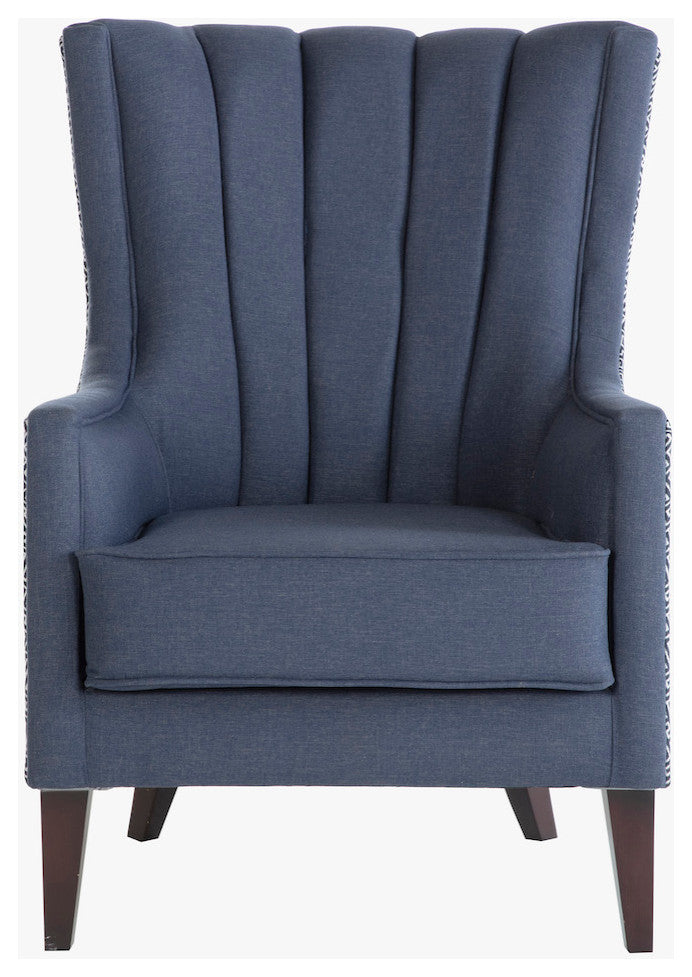 Palmer Accent Armchair, Corvet Navy
