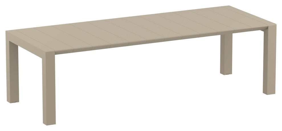 Compamia Bloom Extendable Patio Dining 7-Piece Set, Taupe