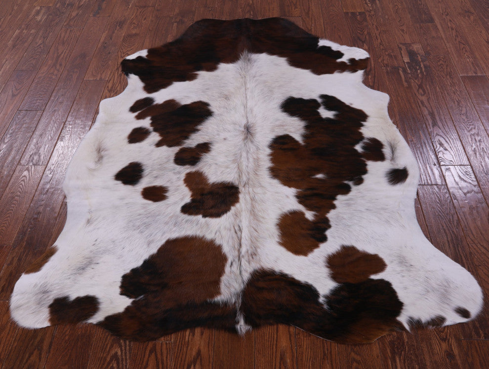 6' 3" X 5' 2" Natural Cowhide Rug C1901