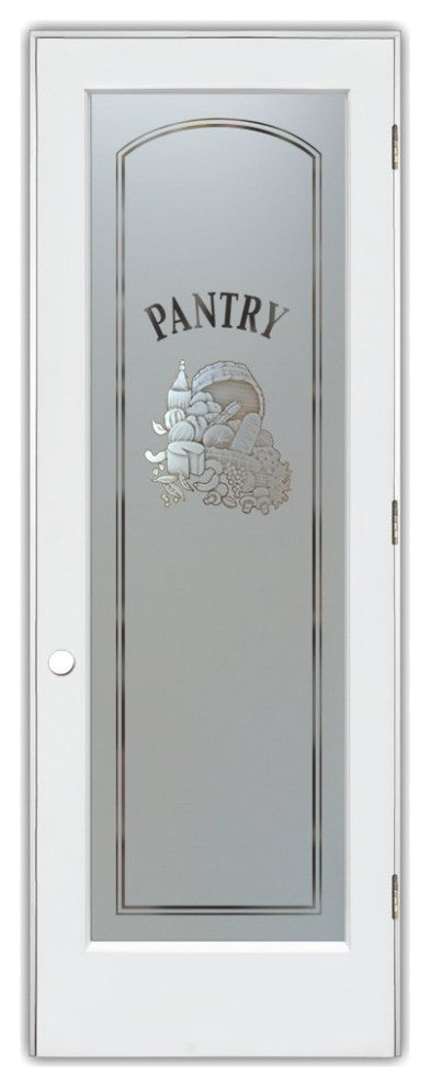 Pantry Door - Vino - Primed - 30" x 96" - Knob on Left - Pull Open