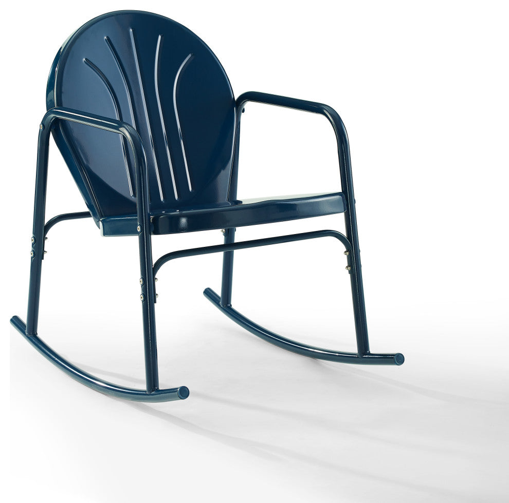 Griffith 2-Piece Outdoor Rocking Chair Set, Navy Gloss