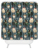 Deny Designs Pimlada Phuapradit Christmas Canine Pomeranian Shower Curtain