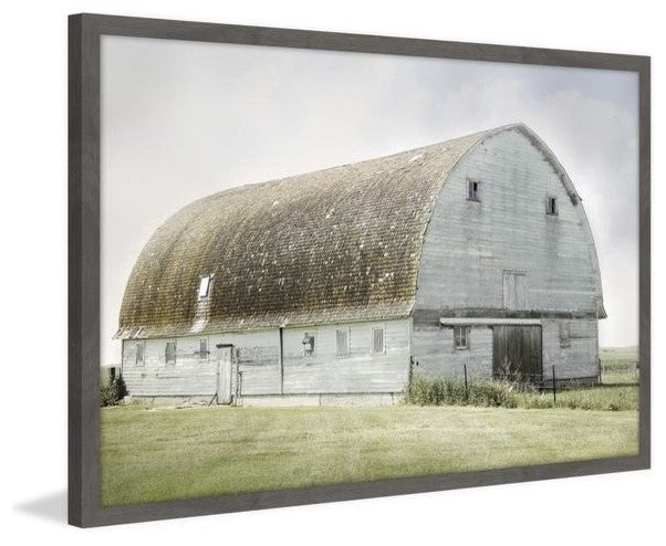 "The Blue Barn" Framed Painting Print, 24"x16"