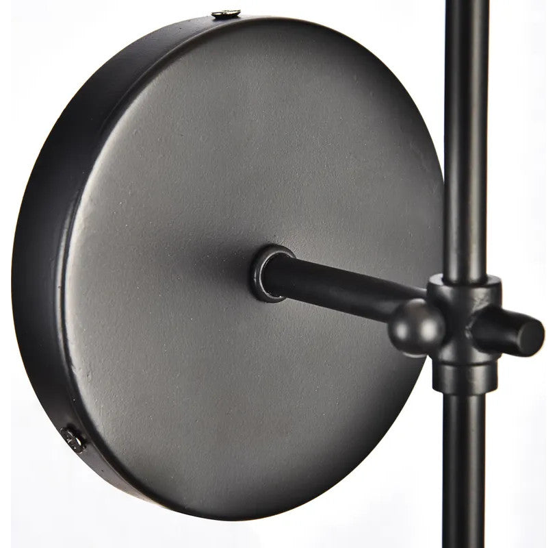 Mel Collection Wall Sconce, 5.5"x15", 1-Light, Black