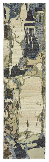 Oriental Weavers Evolution Blue/ Grey Abstract Indoor Area Rug 2'6"X12'