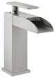 Concorde Single Hole, Waterfall Bathroom Faucet, Brushed Nickel