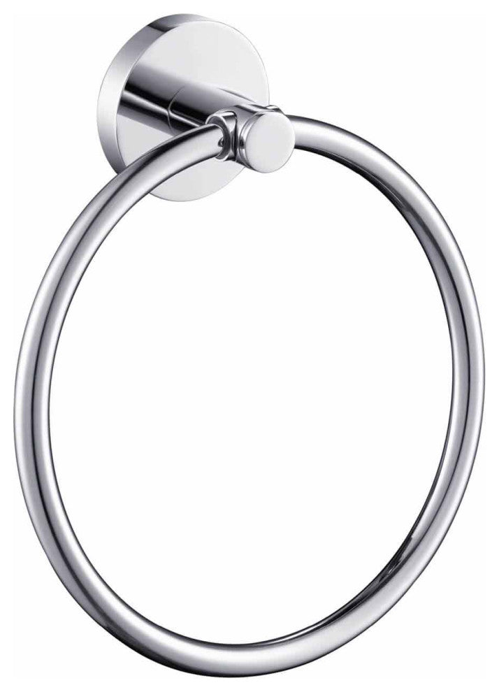 Circular Bathroom Towel Ring, Chrome