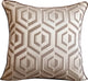 Gray Throw Pillow Covers 16"x16" Silk, Future Trellis