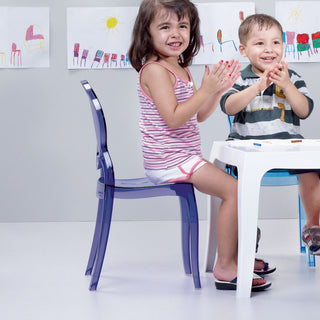 Compamia Elizabeth Kid's Chair, Transparent Violet