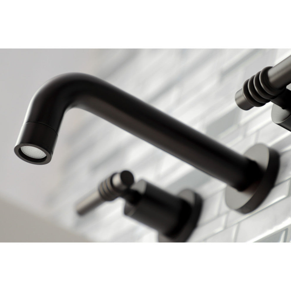 KS8125ML 2-Handle 8" Wall Mount Bathroom Faucet, Oil Rubbed Bronze