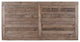 Benzara BM171850 Wood And Metal Rectangular Dining Table Brown And Black