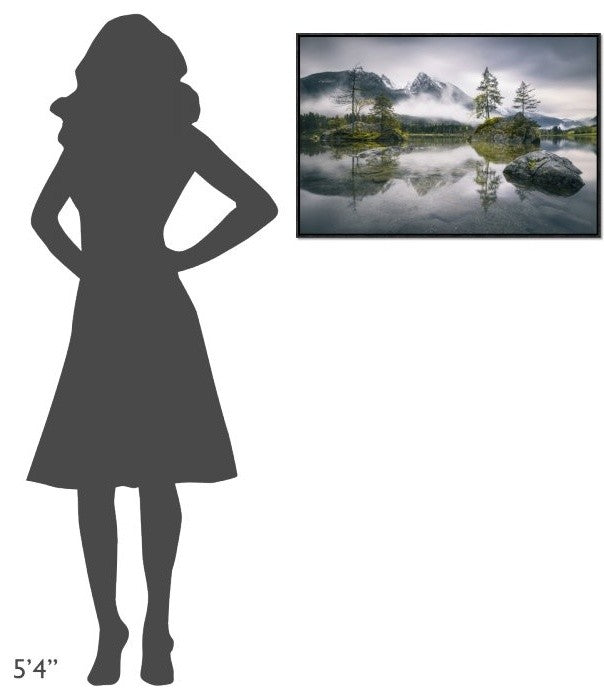 "Rainy Morning At Hintersee (Bavaria)"  by Dirk Wiemer, 31x21"