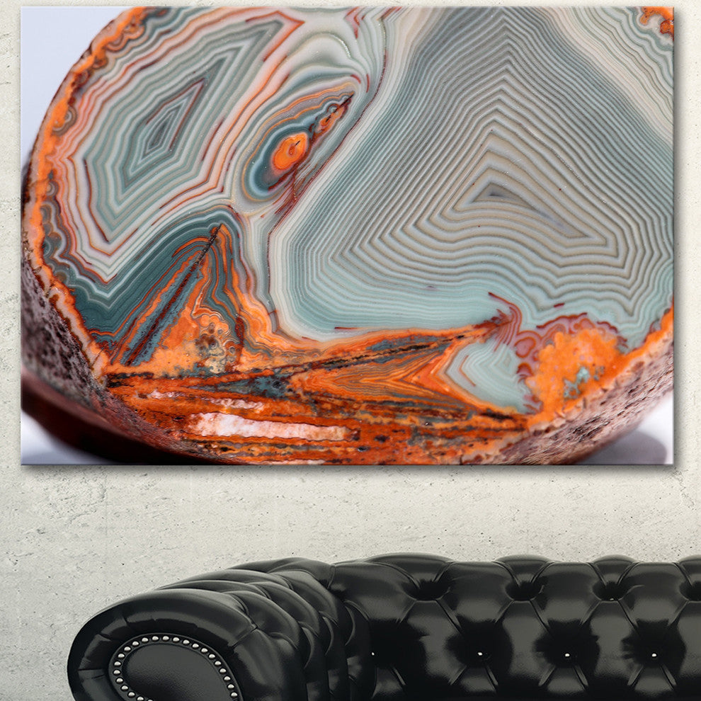 Beautiful Lake Superior Agate, Abstract Canvas Art Print, 60"x28"