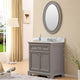 Derby Cashmere Bathroom Vanity, 30" Wide, No Mirror, No Faucet