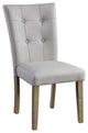 Dn00554 Side Chair, Set of 2, Gary Pu and Oak Finish, Charnell