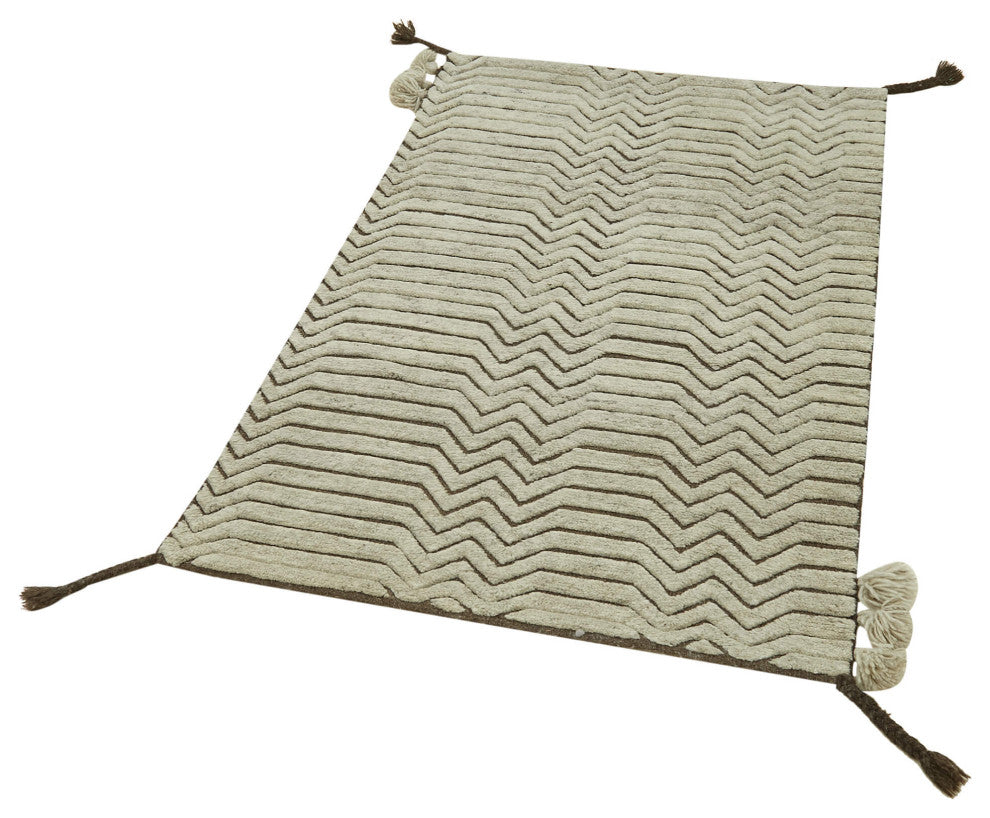 Rug N Carpet - Handmade One-of-a-Kind 3' 0" x 4' 10" Moroccan Runner Rug