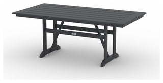 LuXeo Tuscany HDPE Dining Set, Gray, 7-Piece