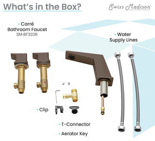 CarrÃ© 8" Widespread 2-Handle Bathroom Faucet, Oil Rubbed Bronze
