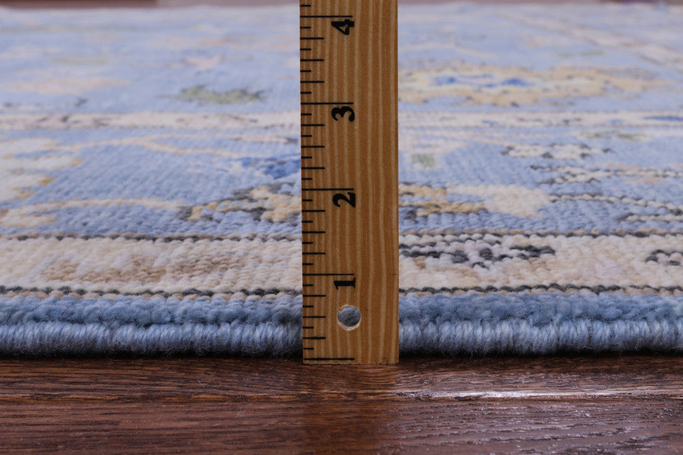 9' 1" X 12' 0" Handmade Wool Turkish Oushak Rug - Q13595