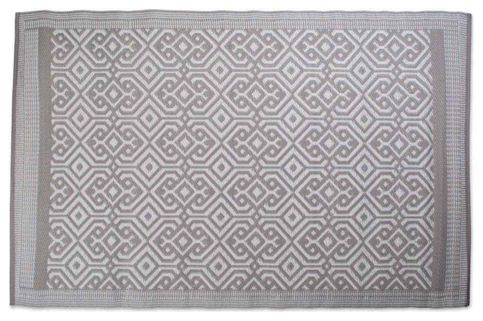 Gray Moroccan Outdoor Rug 4X6 Ft