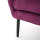 GDF Studio Kotop Contemporary New Velvet Wingback Arm Chair, Fuchsia