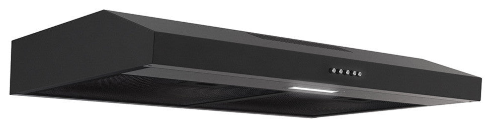 Streamline 30" Castellaro Ductless Undermount Range Hood, Grit Black