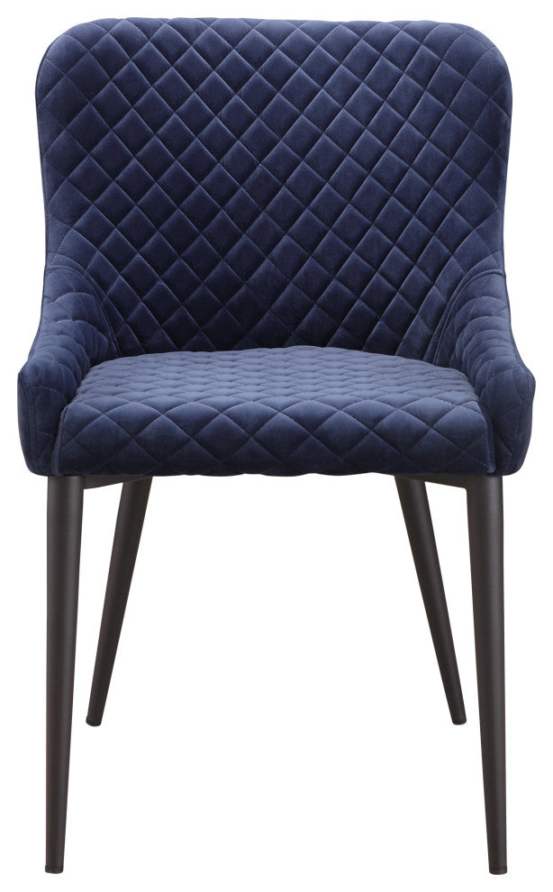 Contemporary Etta Dining Chair Dark Blue - Blue