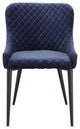 Contemporary Etta Dining Chair Dark Blue - Blue