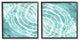 Calm Blue Water Ripples Clear Tropical Lake,17 x 17