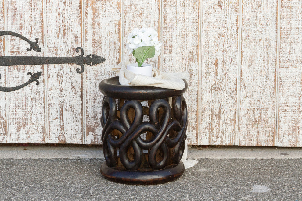 Unique Figural Carved Bamileke Stool