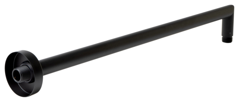 Shower Arm, Black Matte, 20", Round, Wall