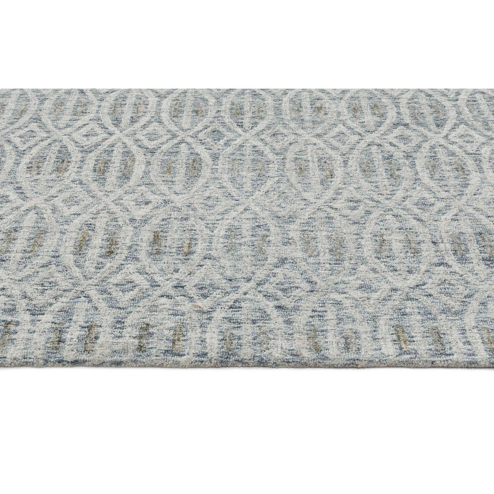 Lyon Palm Area Rug, Blue, 2'x3'
