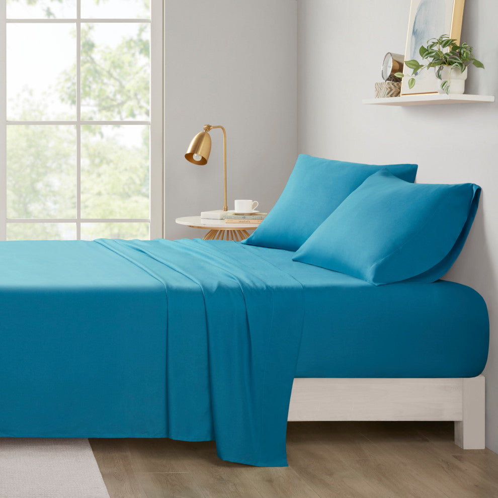 Intelligent Design Microfiber All Season Soft Touch Sheet Set, Teal