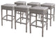 6 Oasis Backless Barstools