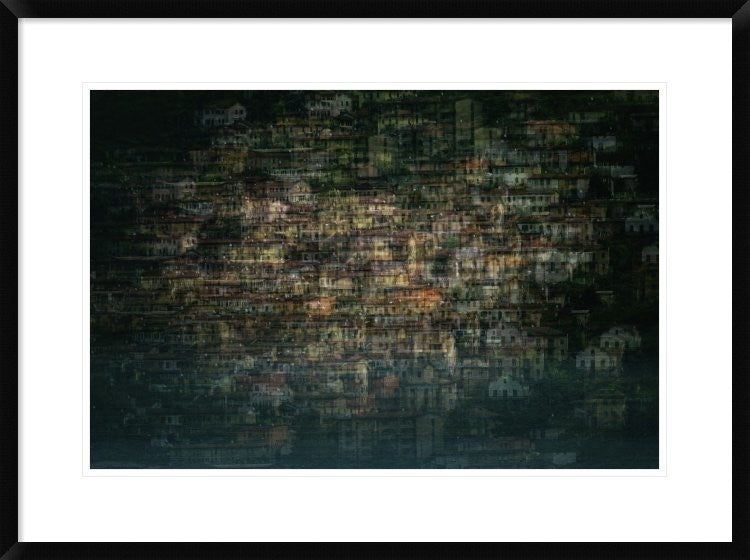 "Multi House" Framed Digital Print by Roberto Marini, 32x24"