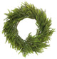 Artificial 25" Chinese Ceder Wreath In Green
