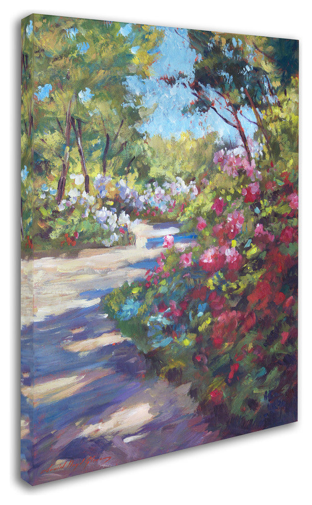 David Lloyd Glover 'Arboretum Garden Path' Canvas Art, 35"x47"