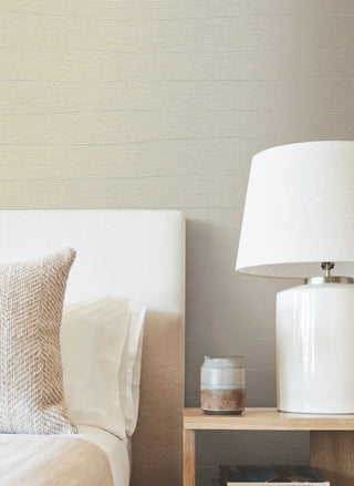 Grey Natural Grid Wallpaper