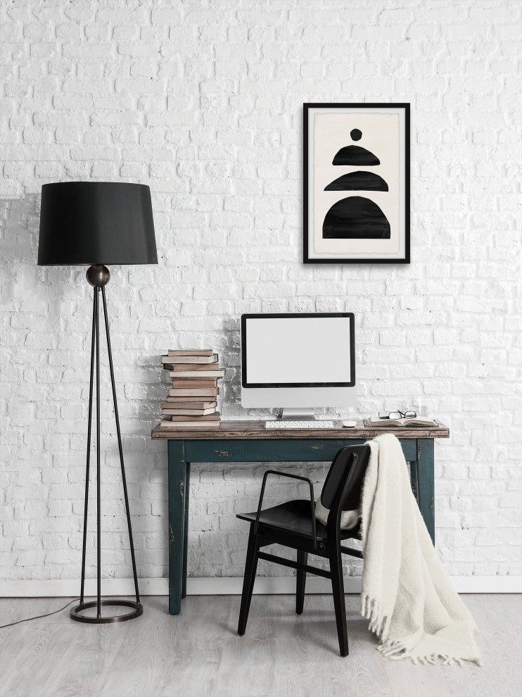 "Border Barriers" Framed Painting Print, 16x24