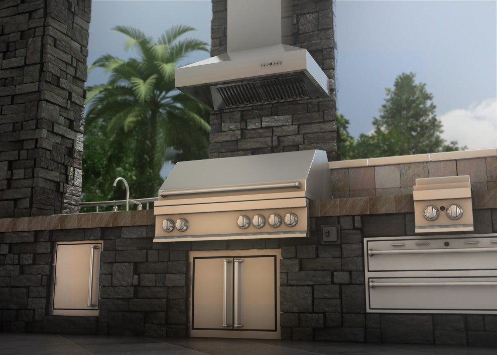 ZLINE 48 in. Remote Blower Wall Mount Range Hood, Stainless Steel, 697-RD-48