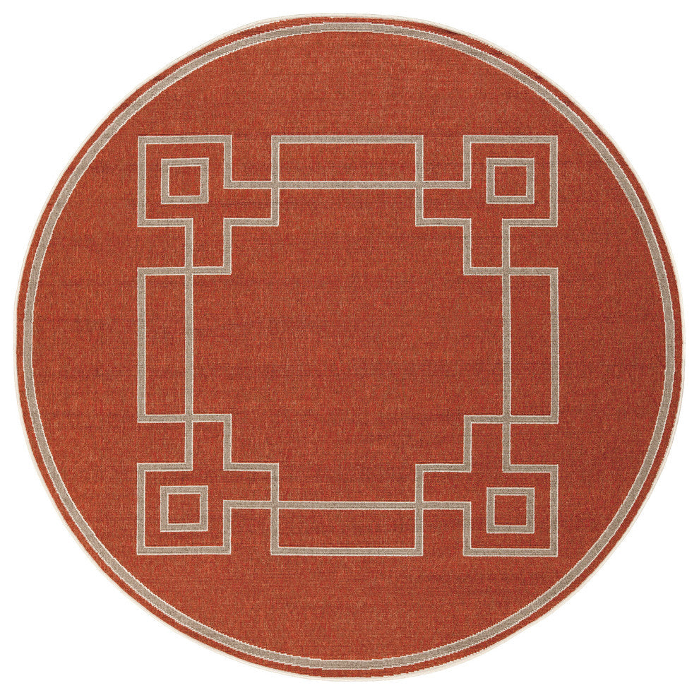 Alfresco Area Rug, 7'3" Round