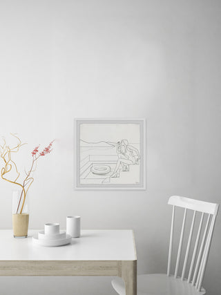 "Feel the View" Framed Painting Print, 18"x18"