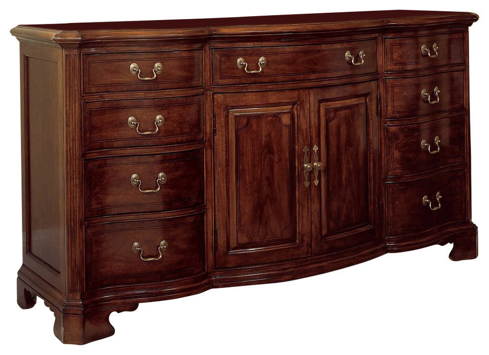 American Drew Cherry Grove Door Triple Dresser, Cherry