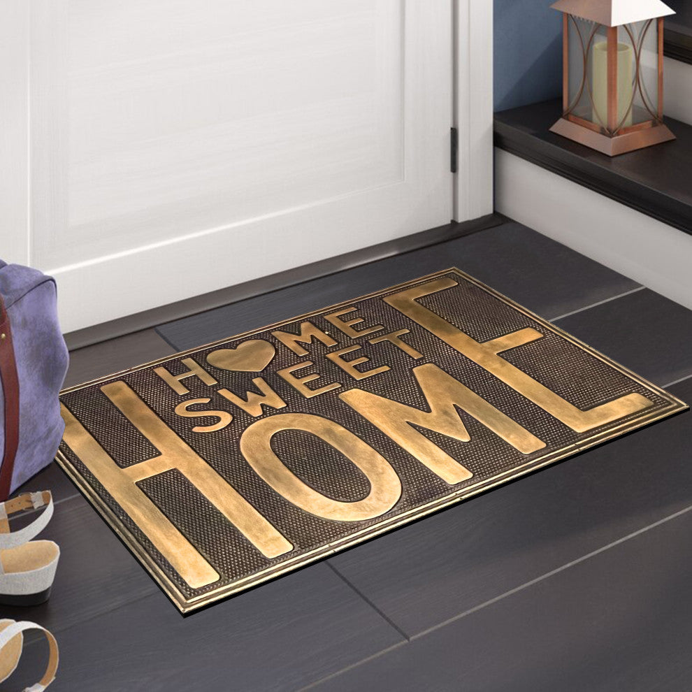 A1HC Rubber Pin Home Welcome Door Mats 18"X30", Home Sweet Home