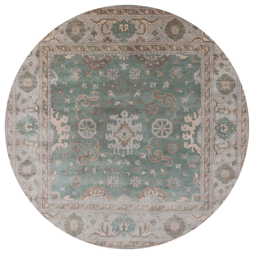 Ahgly Company Indoor Round Mid-Century Modern Area Rugs, 8' Round