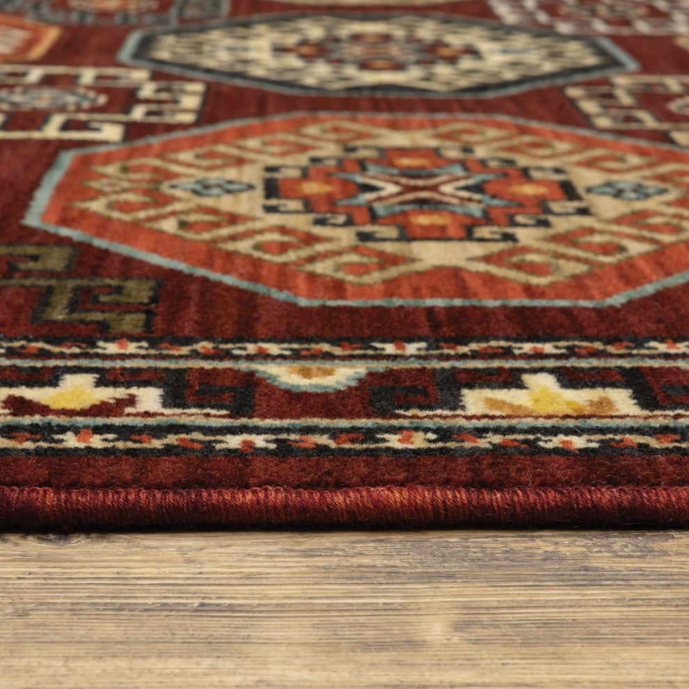 Oriental Weavers Lilihan Indoor Rug Red/ Multi 2' X 6'